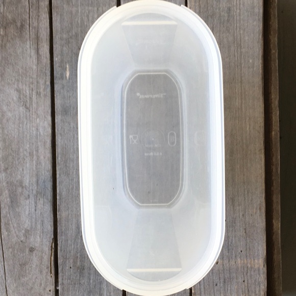 Vintage Tupperware Modular Mates® 12 Cup Oval 5 Container Pink Ivory Rose Seal - Picture 3 of 6